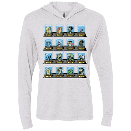 T-Shirts Heather White / X-Small Doctorama 2.0 Triblend Long Sleeve Hoodie Tee