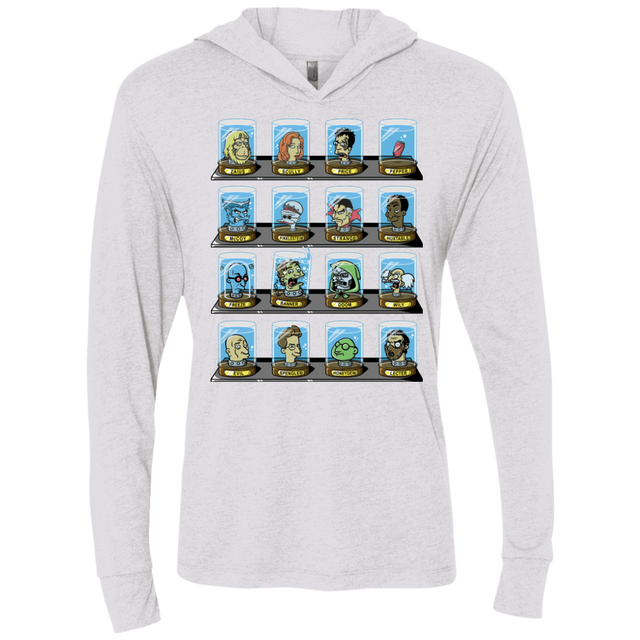 T-Shirts Heather White / X-Small Doctorama 2.0 Triblend Long Sleeve Hoodie Tee