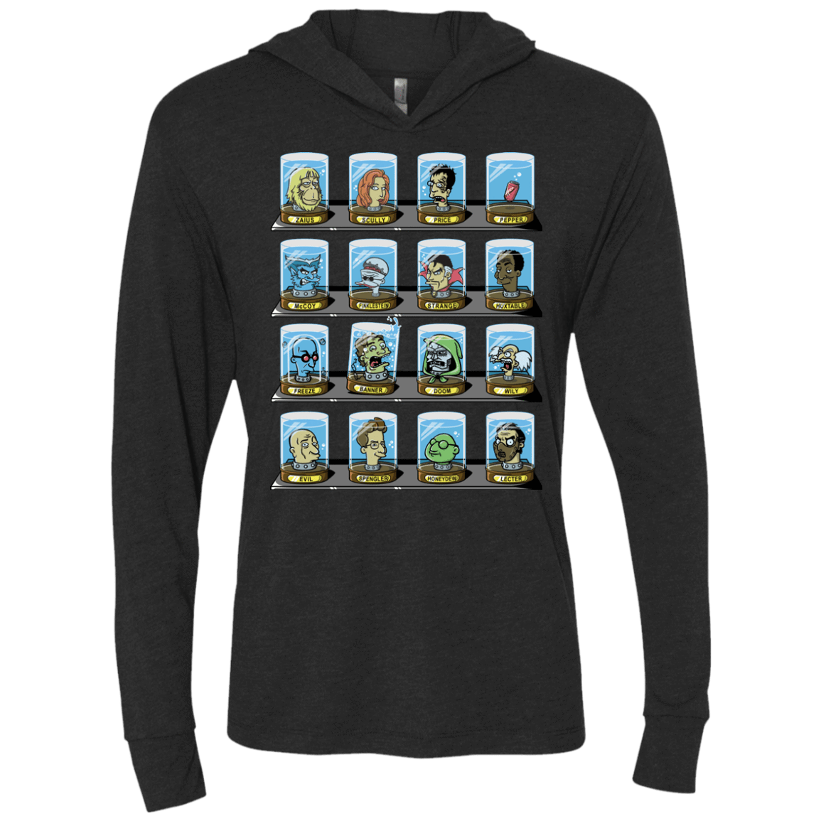 T-Shirts Vintage Black / X-Small Doctorama 2.0 Triblend Long Sleeve Hoodie Tee