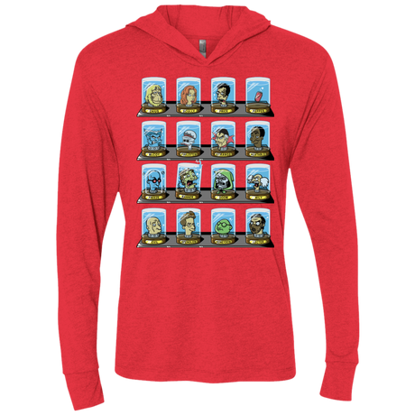 T-Shirts Vintage Red / X-Small Doctorama 2.0 Triblend Long Sleeve Hoodie Tee