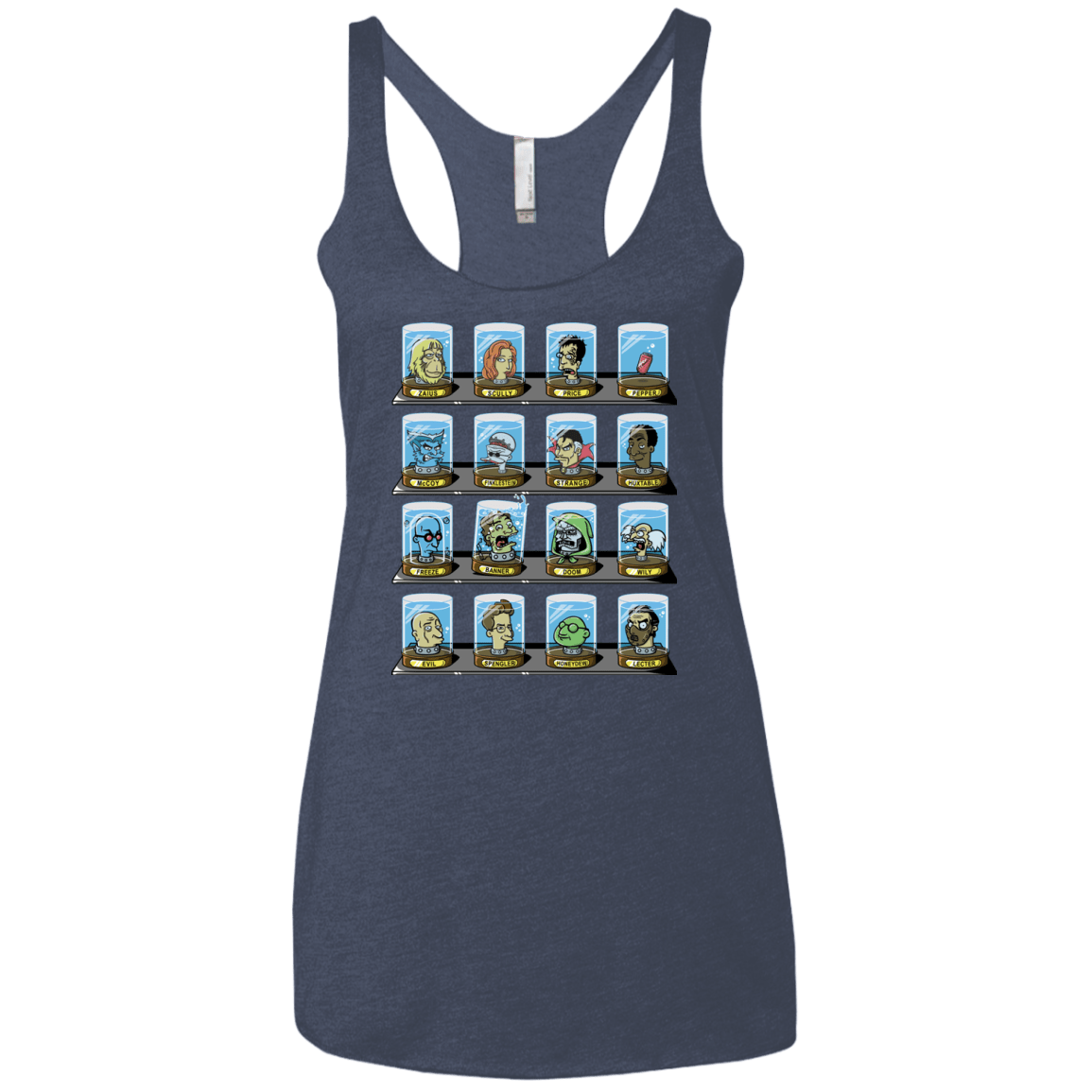 T-Shirts Vintage Navy / X-Small Doctorama 2.0 Women's Triblend Racerback Tank