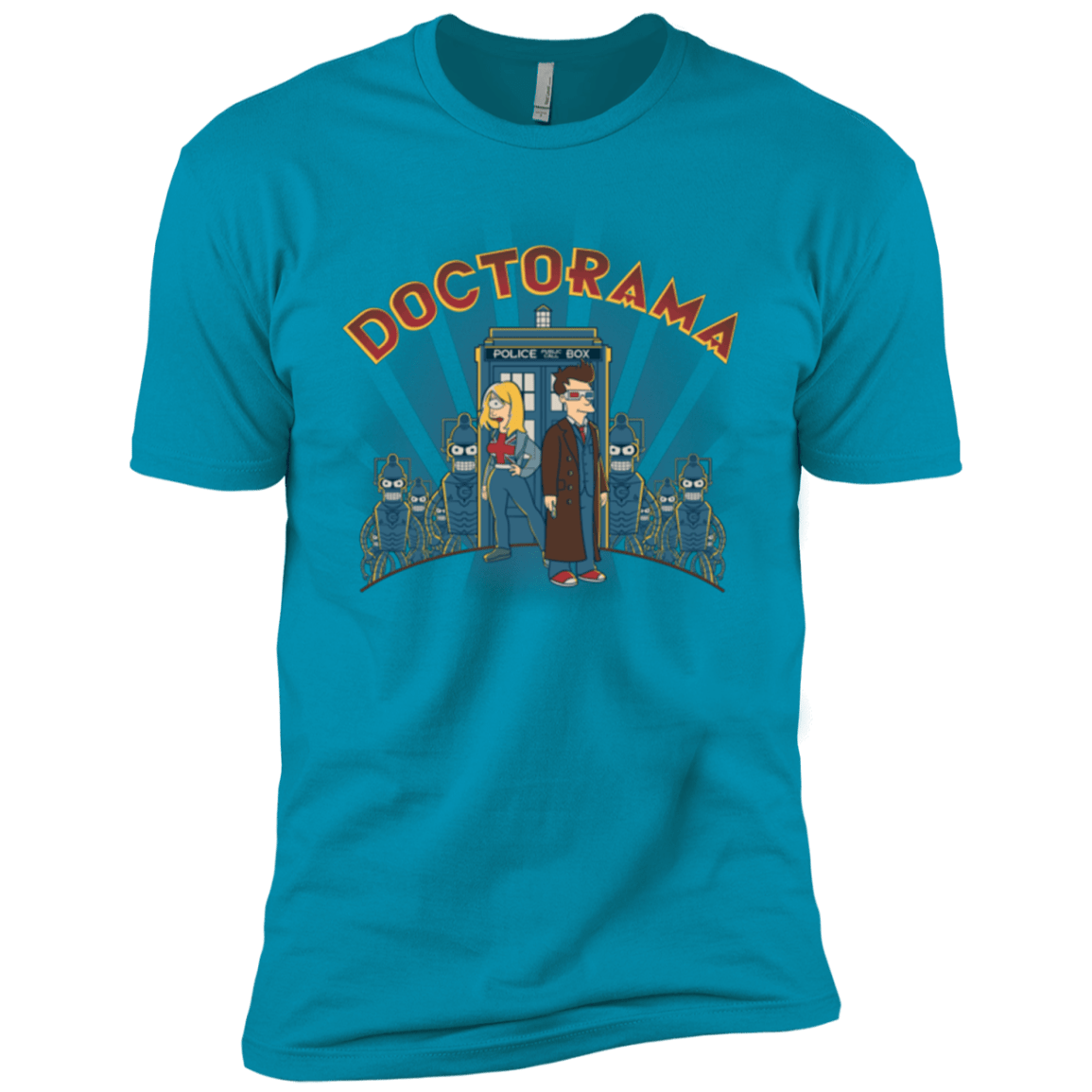 T-Shirts Turquoise / YXS DOCTORAMA (2) Boys Premium T-Shirt