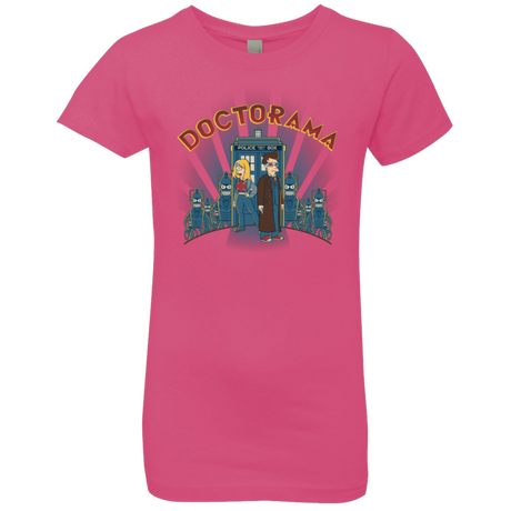 T-Shirts Hot Pink / YXS DOCTORAMA (2) Girls Premium T-Shirt