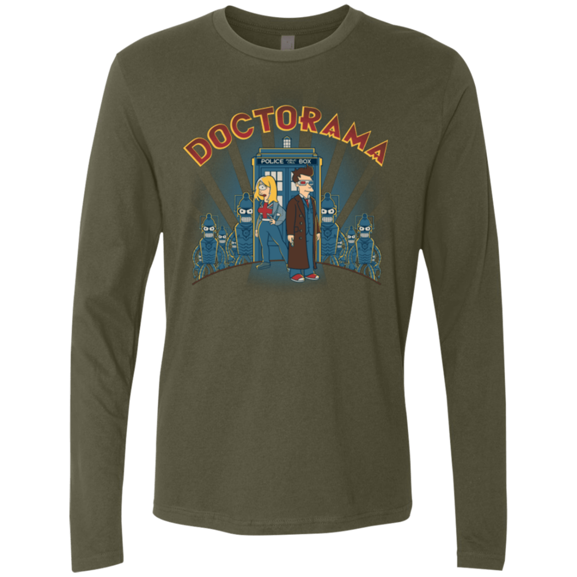 T-Shirts Military Green / Small DOCTORAMA (2) Men's Premium Long Sleeve