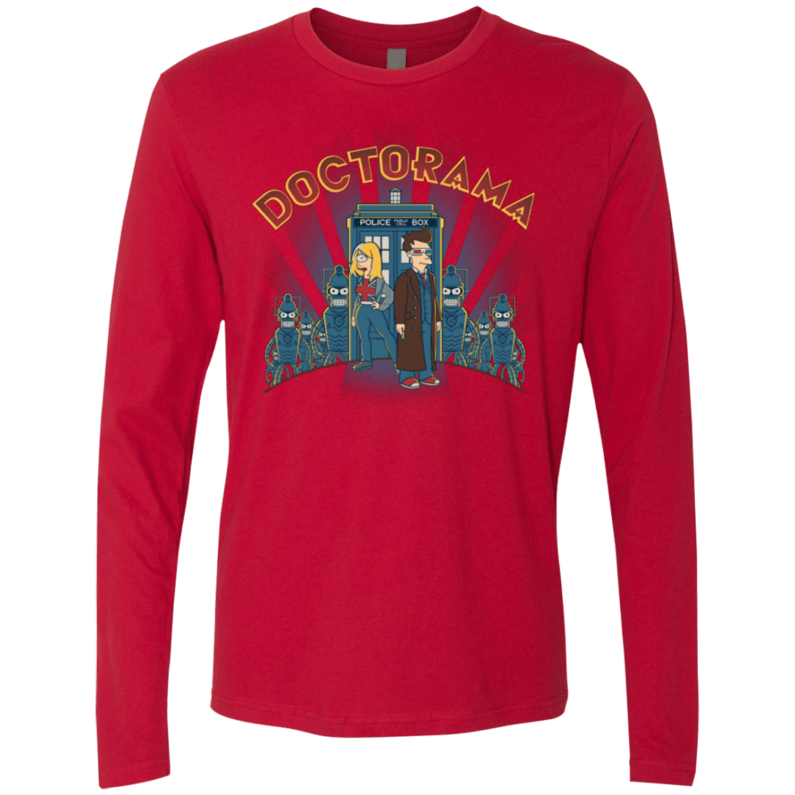 T-Shirts Red / Small DOCTORAMA (2) Men's Premium Long Sleeve