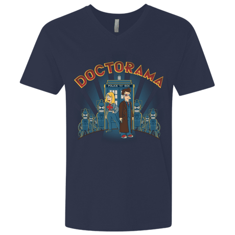 T-Shirts Midnight Navy / X-Small DOCTORAMA (2) Men's Premium V-Neck