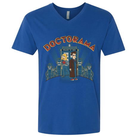 T-Shirts Royal / X-Small DOCTORAMA (2) Men's Premium V-Neck