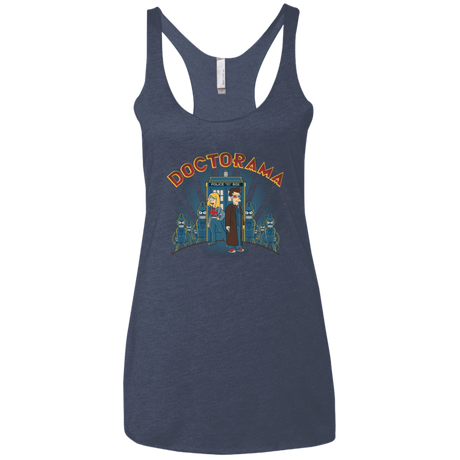 T-Shirts Vintage Navy / X-Small DOCTORAMA (2) Women's Triblend Racerback Tank