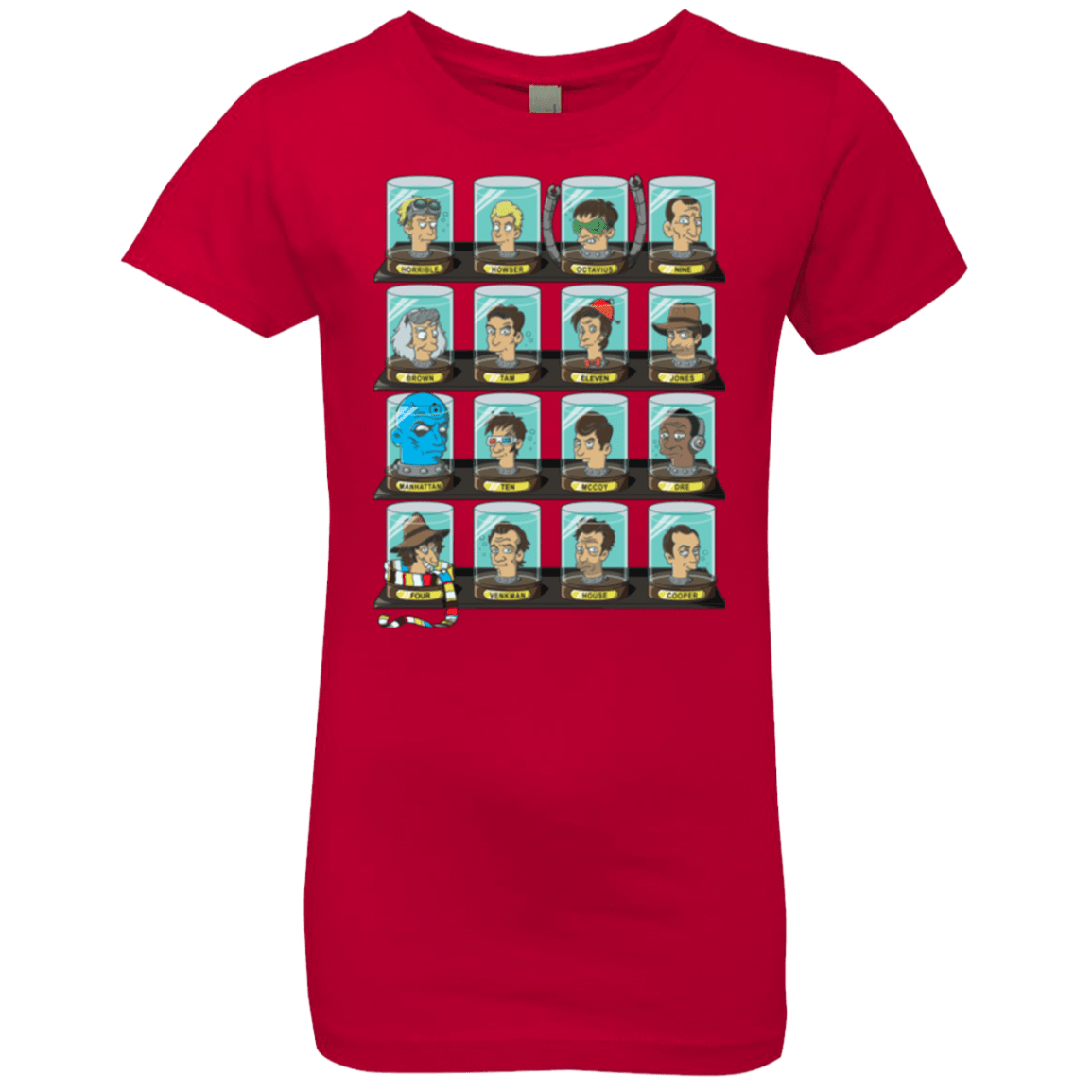 T-Shirts Red / YXS Doctorama Girls Premium T-Shirt