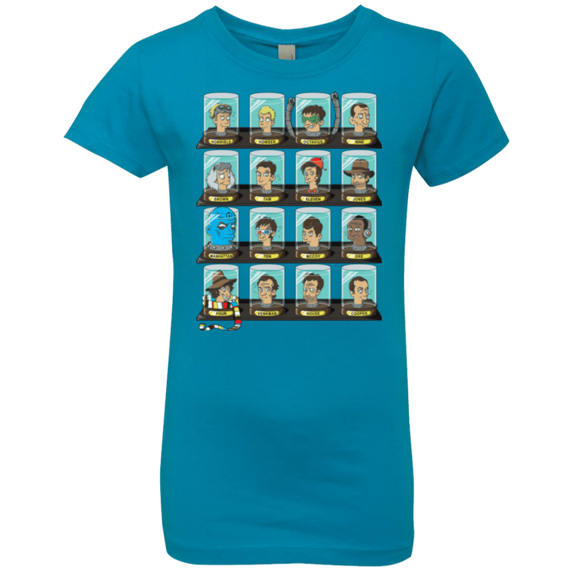 T-Shirts Turquoise / YXS Doctorama Girls Premium T-Shirt
