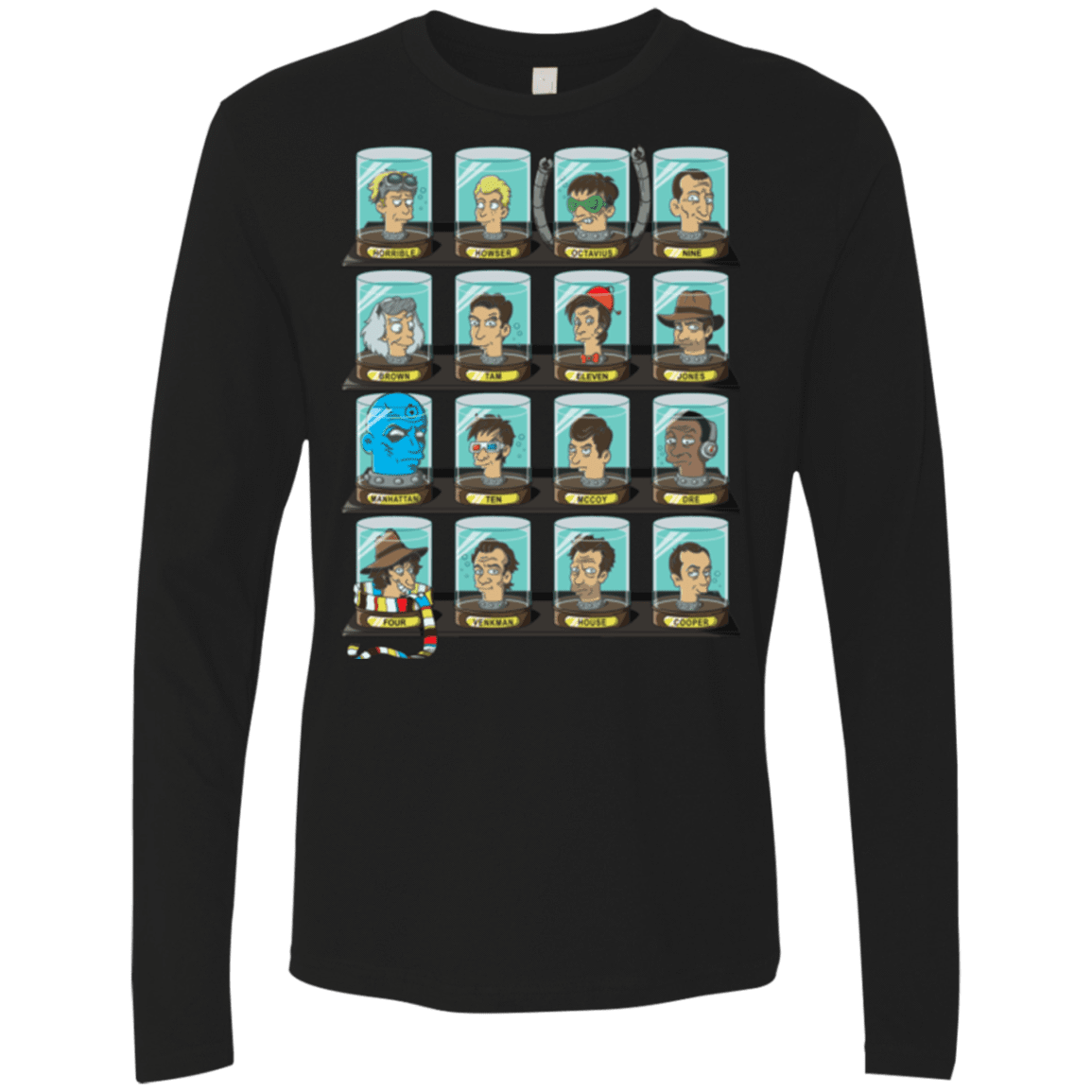 T-Shirts Black / Small Doctorama Men's Premium Long Sleeve