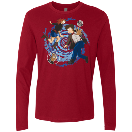 T-Shirts Cardinal / Small Doctorama Returns Men's Premium Long Sleeve
