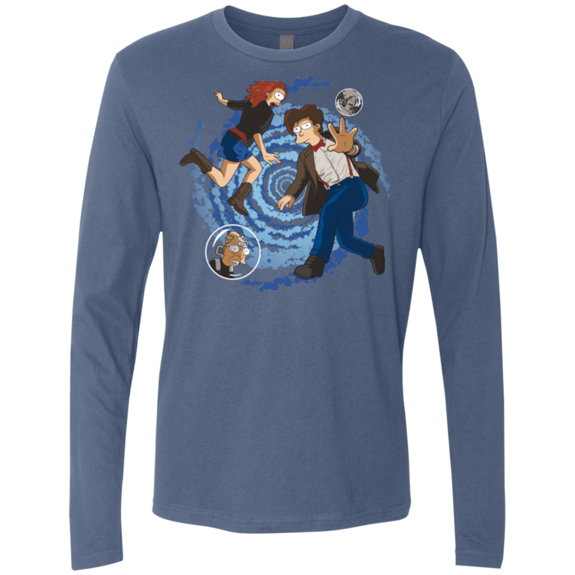T-Shirts Indigo / Small Doctorama Returns Men's Premium Long Sleeve