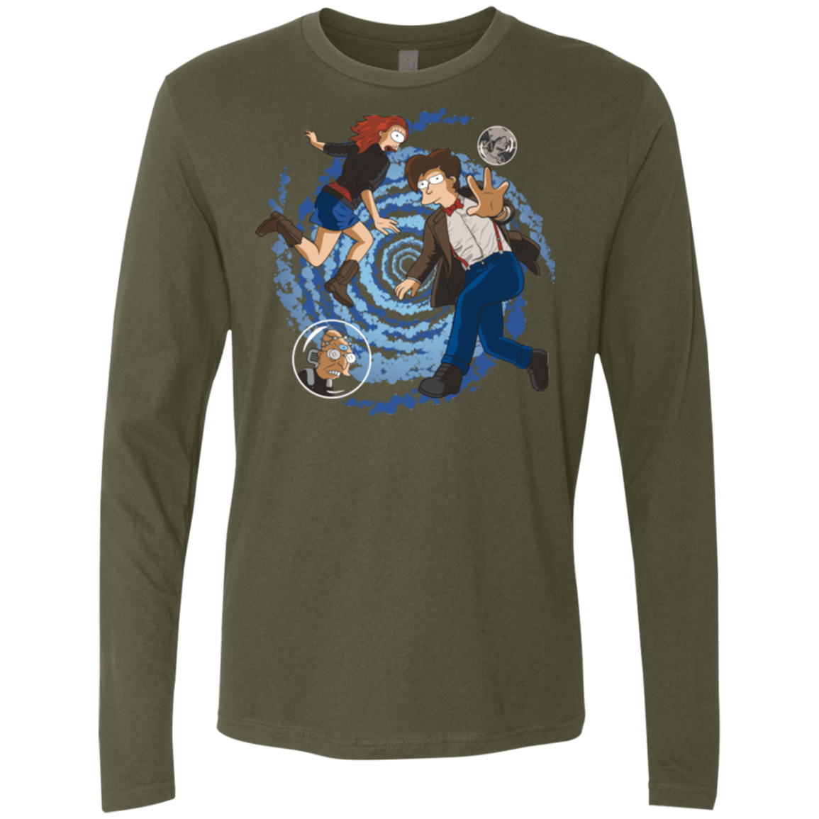 T-Shirts Military Green / Small Doctorama Returns Men's Premium Long Sleeve