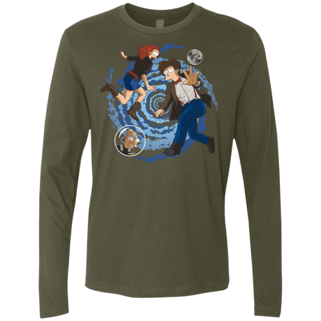 T-Shirts Military Green / Small Doctorama Returns Men's Premium Long Sleeve