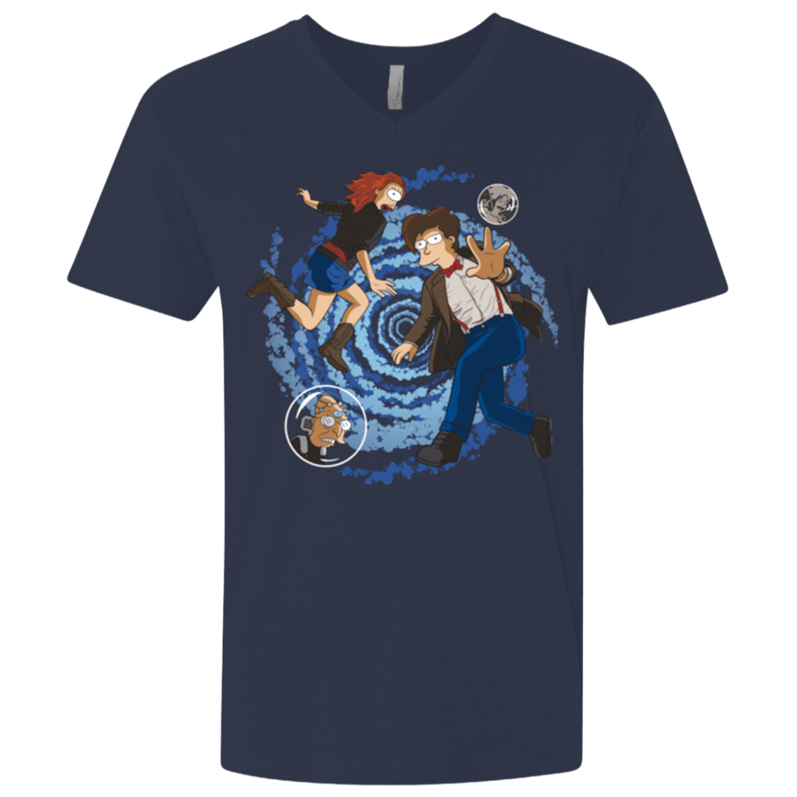 T-Shirts Midnight Navy / X-Small Doctorama Returns Men's Premium V-Neck