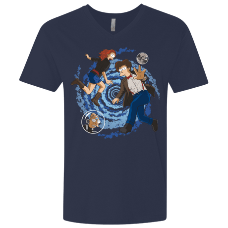 T-Shirts Midnight Navy / X-Small Doctorama Returns Men's Premium V-Neck
