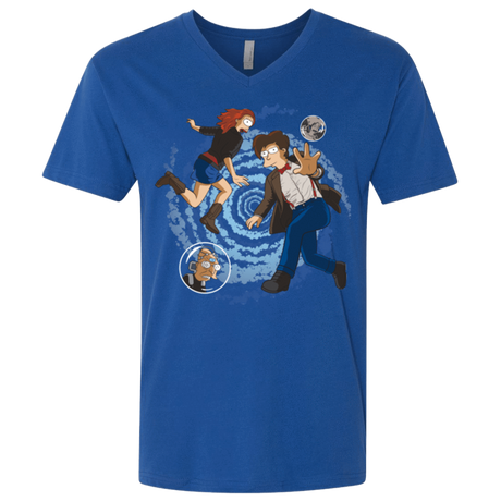 T-Shirts Royal / X-Small Doctorama Returns Men's Premium V-Neck