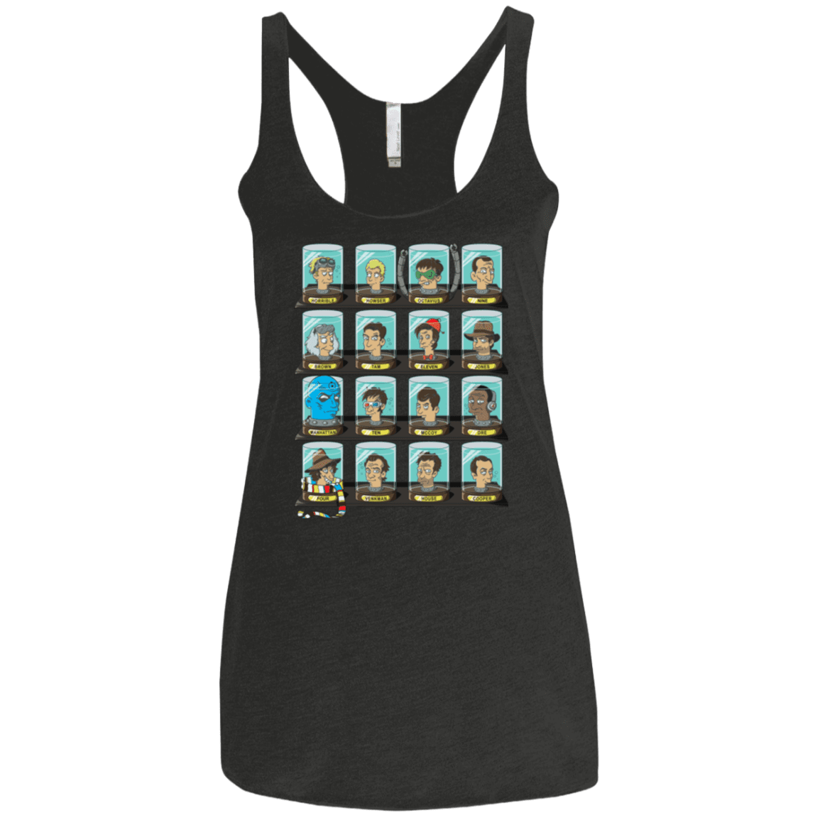 T-Shirts Vintage Black / X-Small Doctorama Women's Triblend Racerback Tank