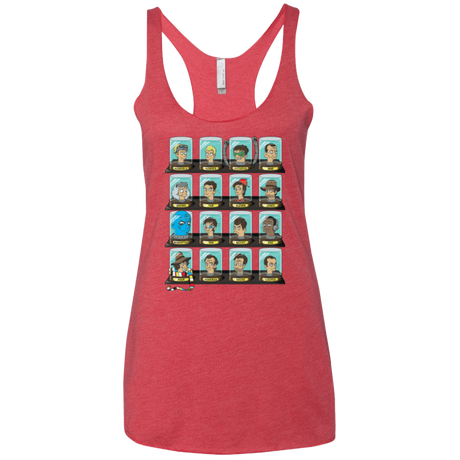 T-Shirts Vintage Red / X-Small Doctorama Women's Triblend Racerback Tank