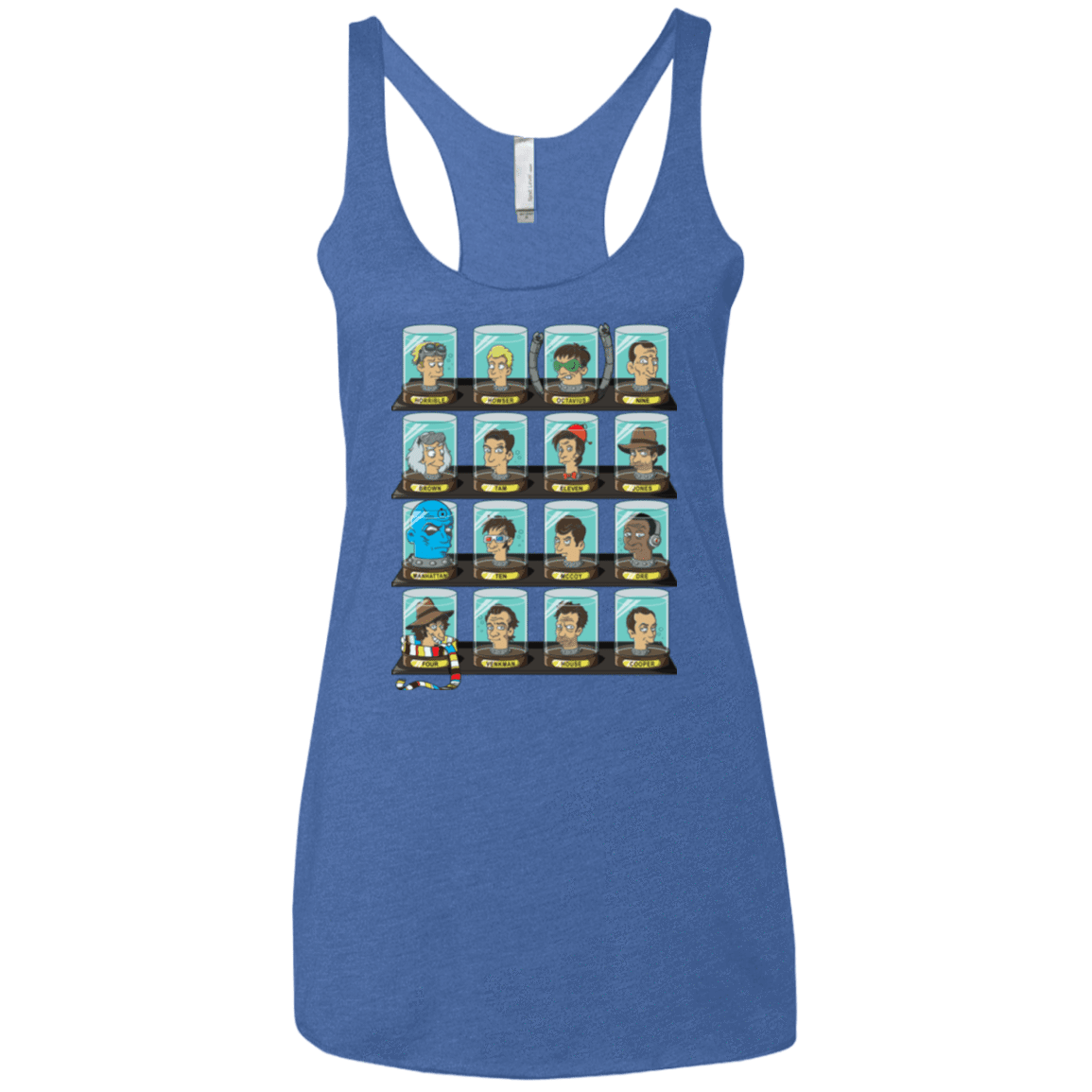 T-Shirts Vintage Royal / X-Small Doctorama Women's Triblend Racerback Tank