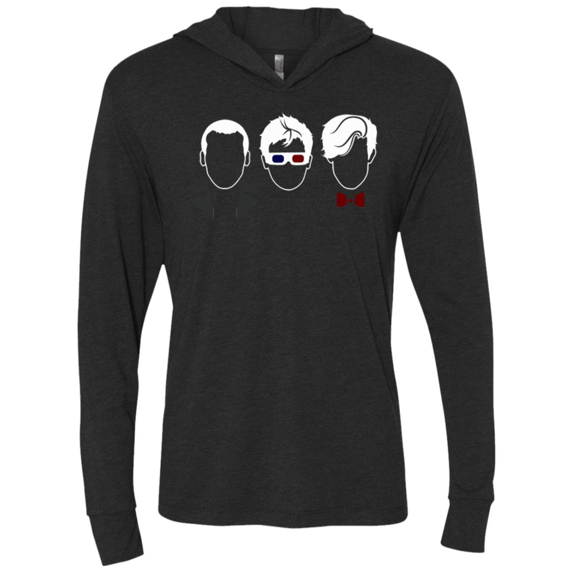 T-Shirts Vintage Black / X-Small Doctors3 Triblend Long Sleeve Hoodie Tee