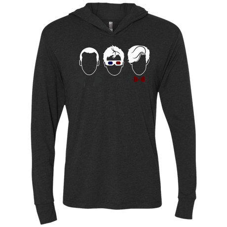 T-Shirts Vintage Black / X-Small Doctors3 Triblend Long Sleeve Hoodie Tee