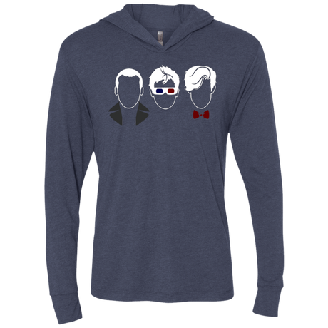 T-Shirts Vintage Navy / X-Small Doctors3 Triblend Long Sleeve Hoodie Tee