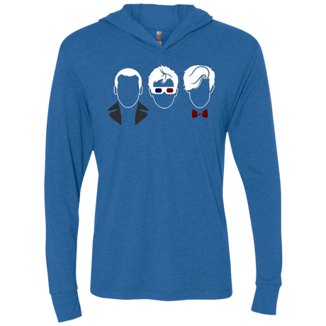 T-Shirts Vintage Royal / X-Small Doctors3 Triblend Long Sleeve Hoodie Tee