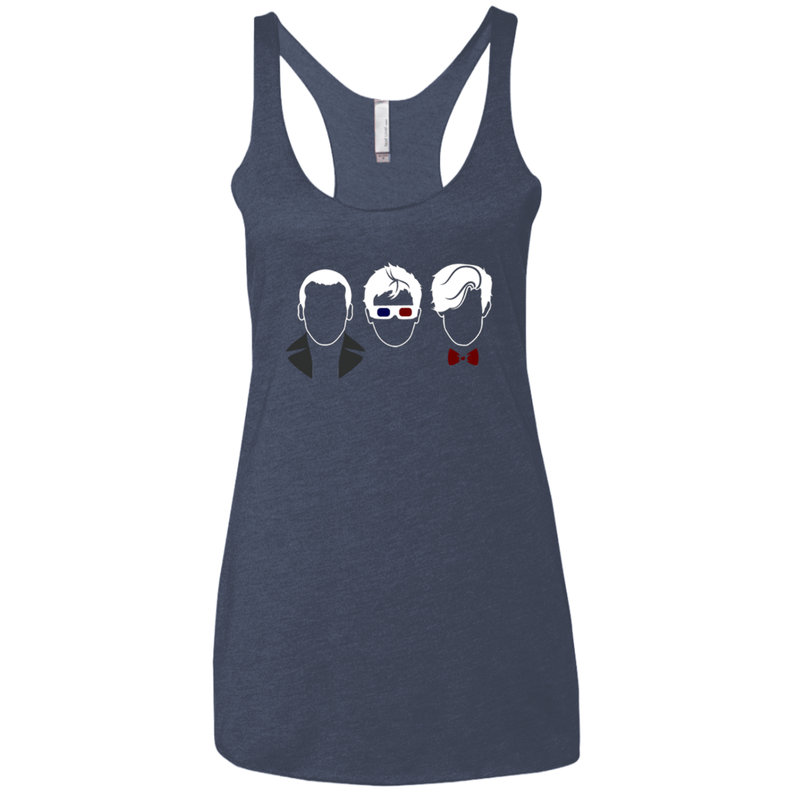 T-Shirts Vintage Navy / X-Small Doctors3 Women's Triblend Racerback Tank