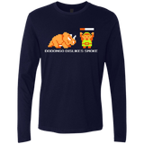 T-Shirts Midnight Navy / Small Dodongo Dislikes Smoke Men's Premium Long Sleeve