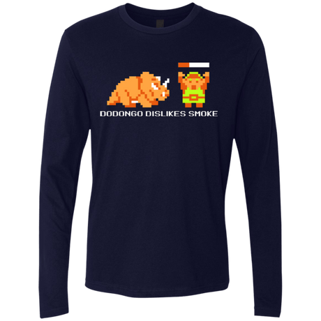 T-Shirts Midnight Navy / Small Dodongo Dislikes Smoke Men's Premium Long Sleeve