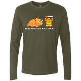 T-Shirts Military Green / Small Dodongo Dislikes Smoke Men's Premium Long Sleeve