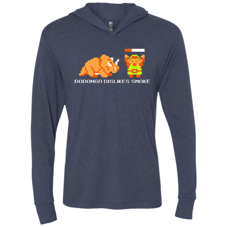 T-Shirts Vintage Navy / X-Small Dodongo Dislikes Smoke Triblend Long Sleeve Hoodie Tee