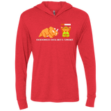 T-Shirts Vintage Red / X-Small Dodongo Dislikes Smoke Triblend Long Sleeve Hoodie Tee