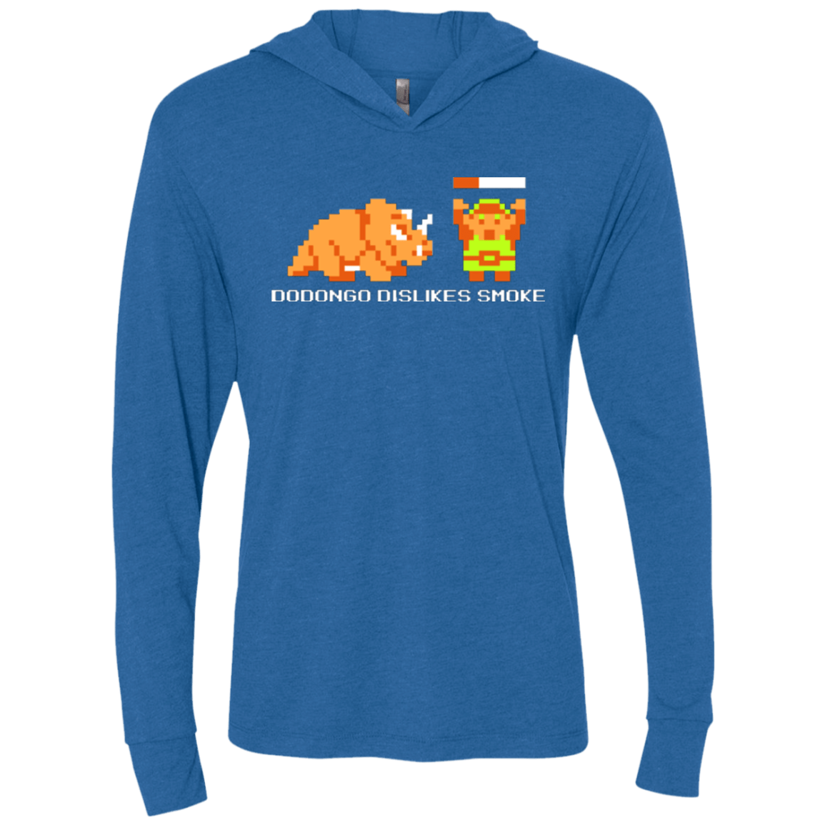 T-Shirts Vintage Royal / X-Small Dodongo Dislikes Smoke Triblend Long Sleeve Hoodie Tee