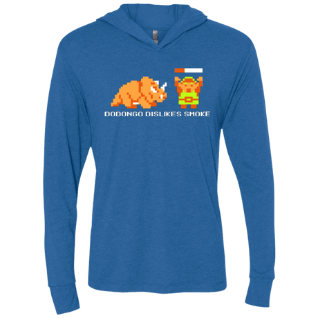 T-Shirts Vintage Royal / X-Small Dodongo Dislikes Smoke Triblend Long Sleeve Hoodie Tee