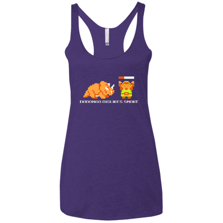 T-Shirts Purple / X-Small Dodongo Dislikes Smoke Women's Triblend Racerback Tank