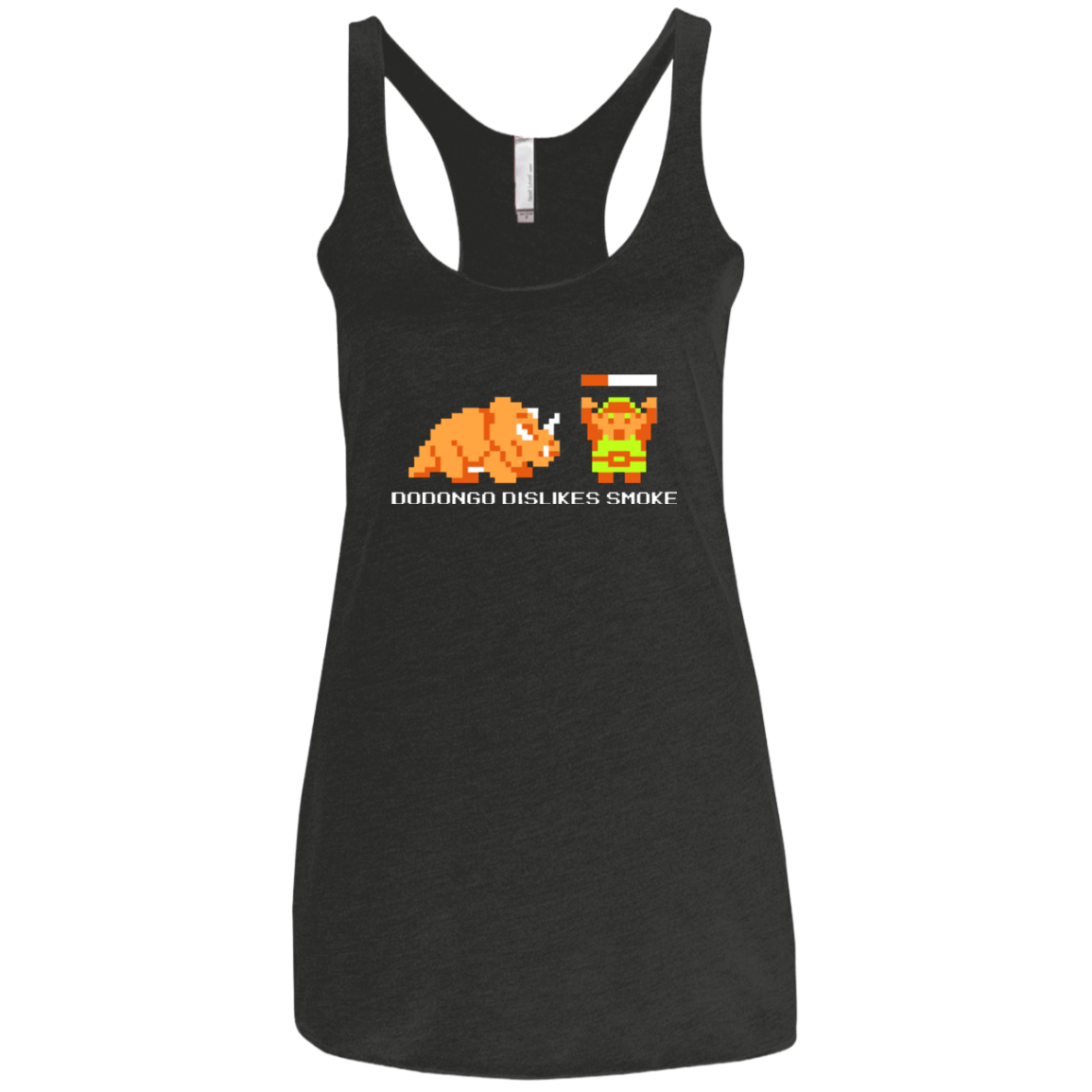 T-Shirts Vintage Black / X-Small Dodongo Dislikes Smoke Women's Triblend Racerback Tank