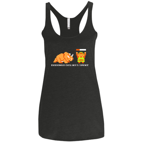 T-Shirts Vintage Black / X-Small Dodongo Dislikes Smoke Women's Triblend Racerback Tank