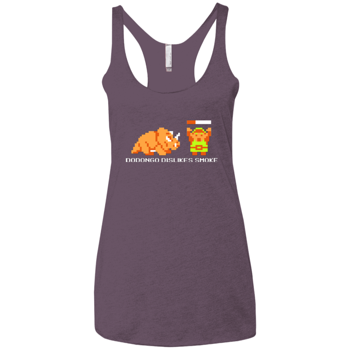 T-Shirts Vintage Purple / X-Small Dodongo Dislikes Smoke Women's Triblend Racerback Tank