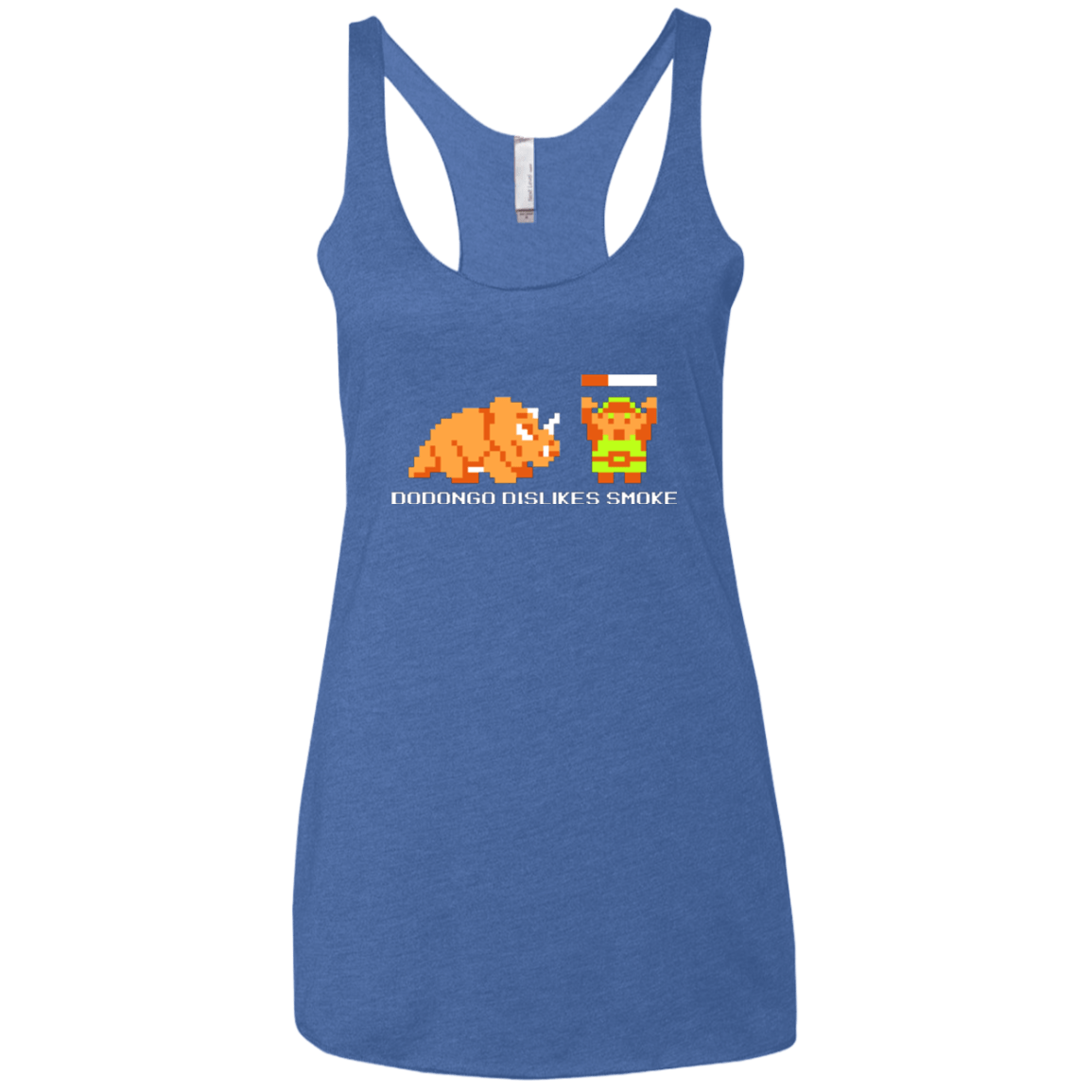 T-Shirts Vintage Royal / X-Small Dodongo Dislikes Smoke Women's Triblend Racerback Tank