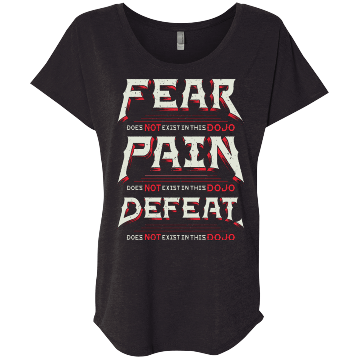 T-Shirts Vintage Black / X-Small DOES NOT EXIST Triblend Dolman Sleeve