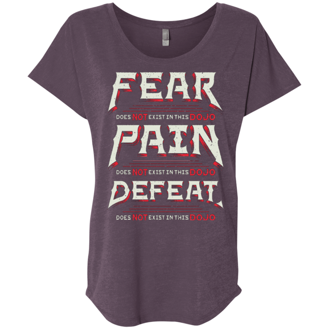 T-Shirts Vintage Purple / X-Small DOES NOT EXIST Triblend Dolman Sleeve