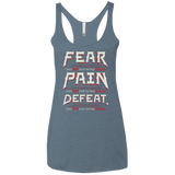 T-Shirts Indigo / X-Small DOES NOT EXIST Women's Triblend Racerback Tank