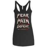 T-Shirts Vintage Black / X-Small DOES NOT EXIST Women's Triblend Racerback Tank