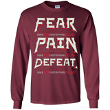 T-Shirts Maroon / YS DOES NOT EXIST Youth Long Sleeve T-Shirt