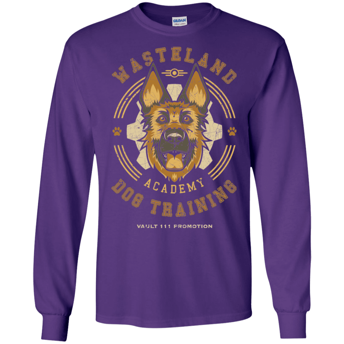 T-Shirts Purple / S Dogmeat Training Academy Men's Long Sleeve T-Shirt