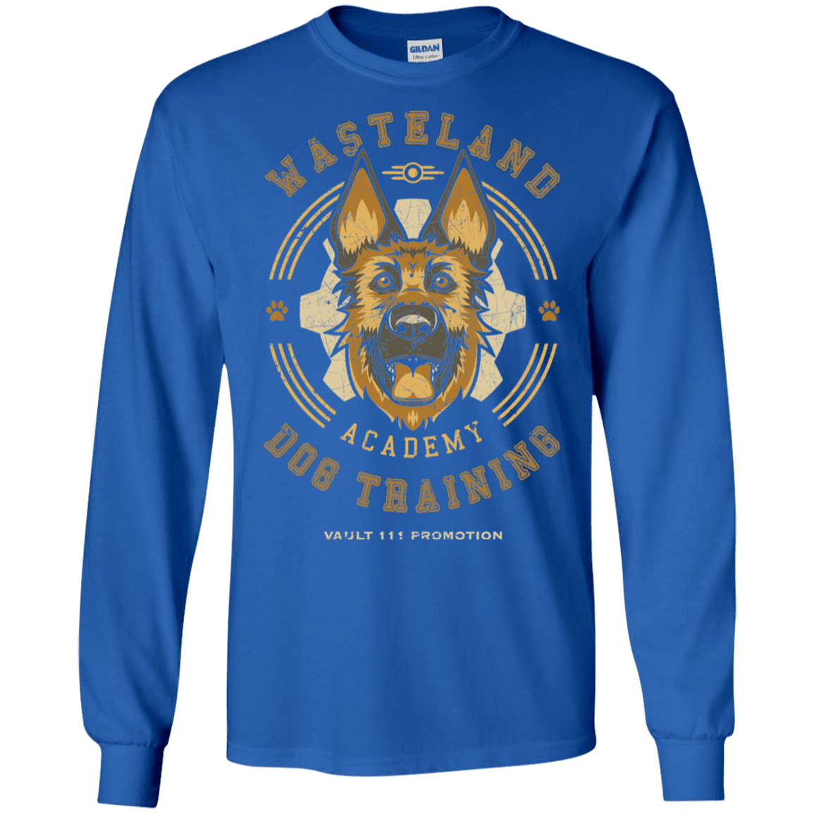 T-Shirts Royal / S Dogmeat Training Academy Men's Long Sleeve T-Shirt