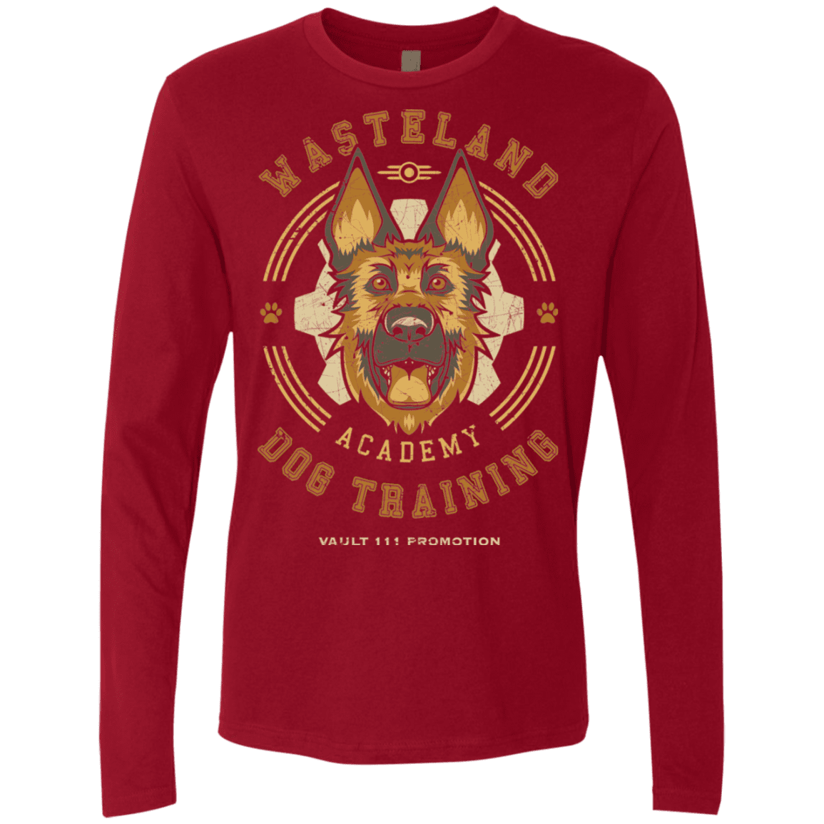 T-Shirts Cardinal / S Dogmeat Training Academy Men's Premium Long Sleeve
